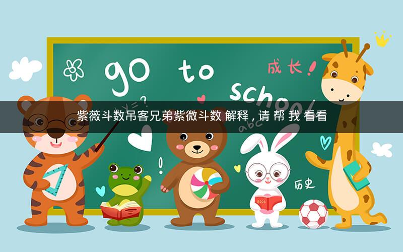 紫薇斗数吊客兄弟紫微斗数 解释 , 请 帮 我 看看