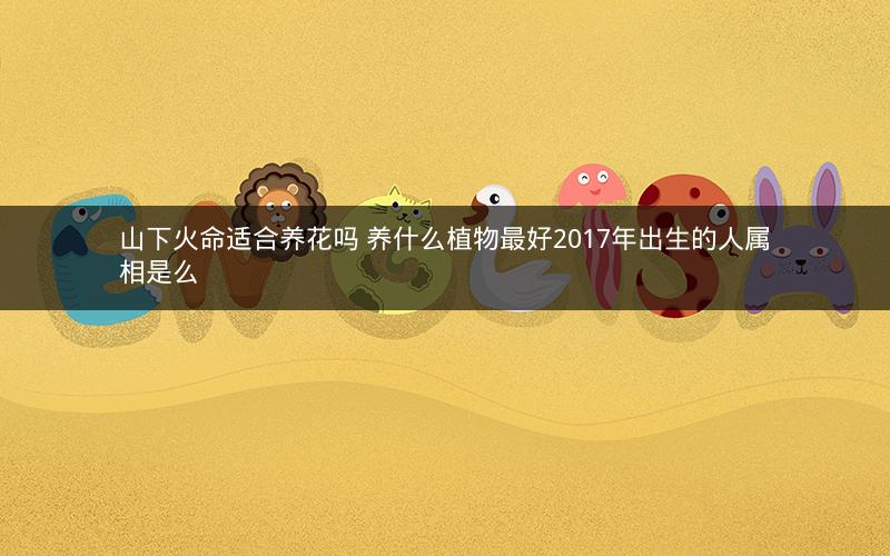 山下火命适合养花吗 养什么植物最好2017年出生的人属相是么