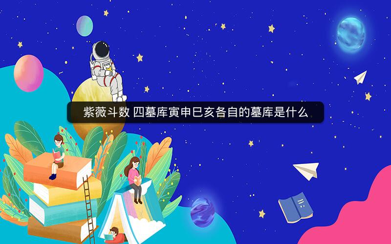 紫薇斗数 四墓库寅申巳亥各自的墓库是什么
