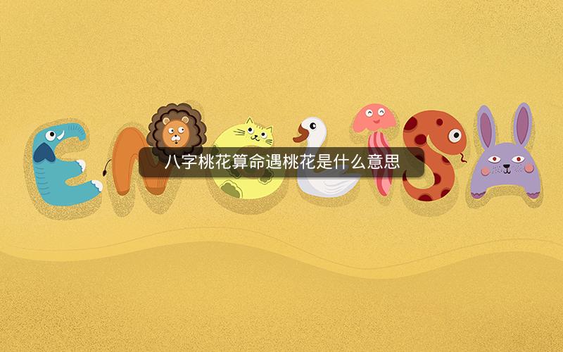 八字桃花算命遇桃花是什么意思