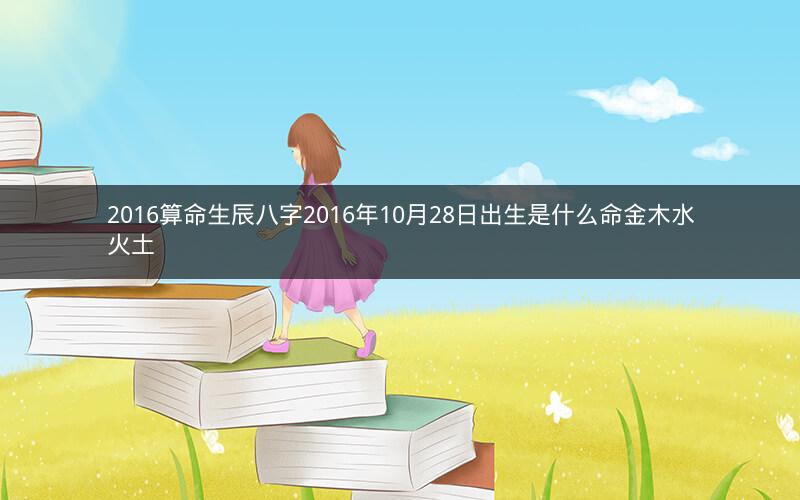 2016算命生辰八字2016年10月28日出生是什么命金木水火土