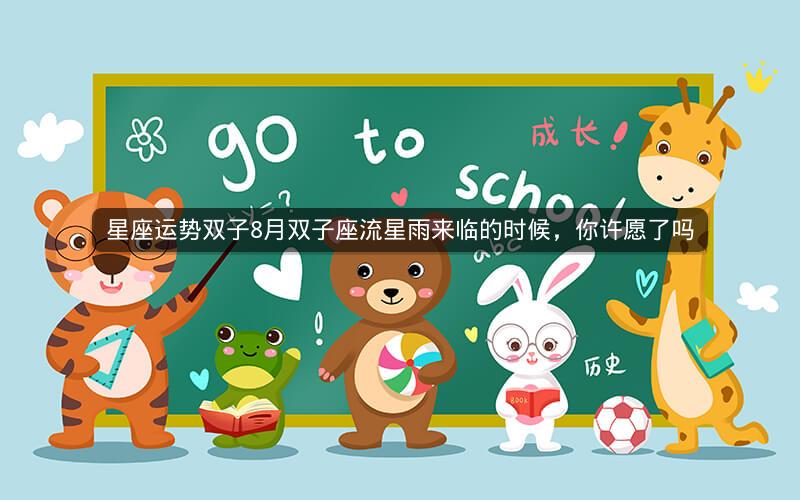 星座运势双子8月双子座流星雨来临的时候，你许愿了吗