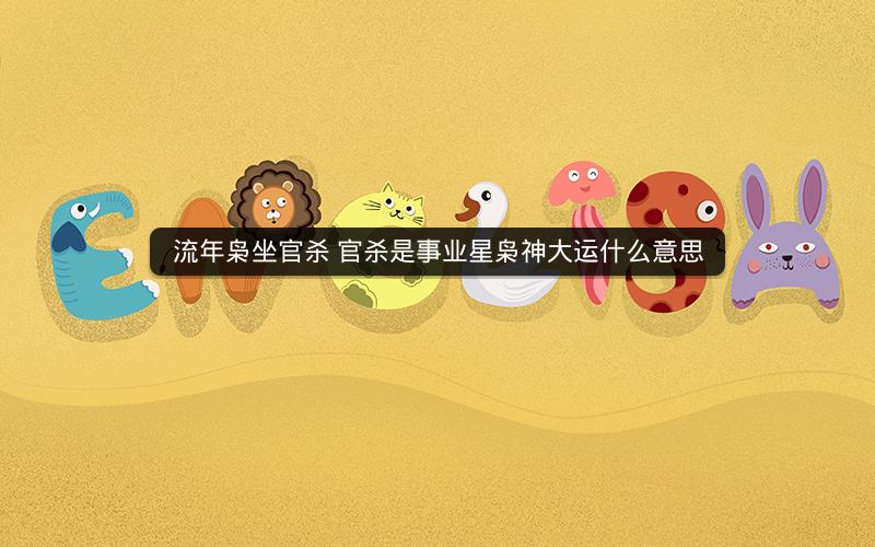 流年枭坐官杀 官杀是事业星枭神大运什么意思