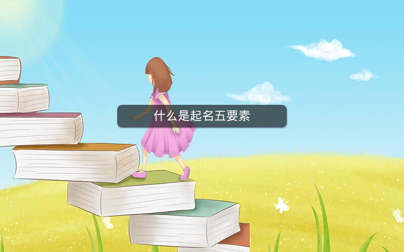 什么是起名五要素 什么是起名五要素