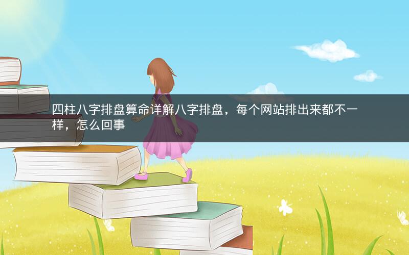 四柱八字排盘算命详解八字排盘，每个网站排出来都不一样，怎么回事