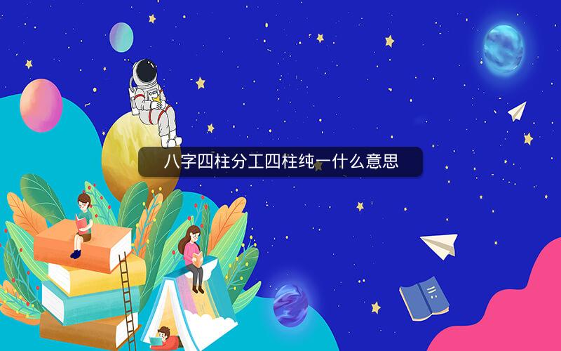 八字四柱分工四柱纯一什么意思