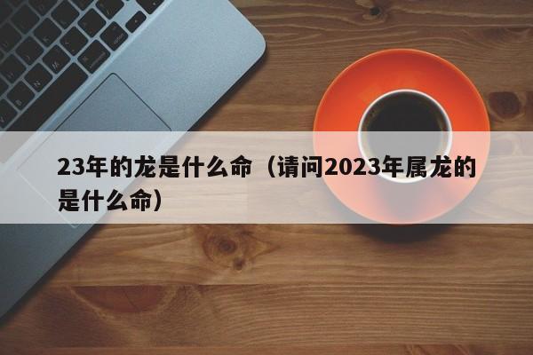 23年的龙是什么命（请问2023年属龙的是什么命）