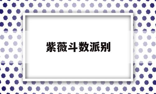 紫薇斗数四化派