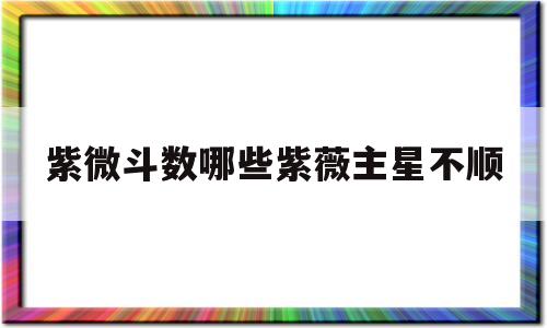 紫微斗数没有主星是借对宫主星吗