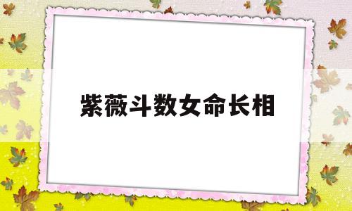 紫薇斗数女命长相