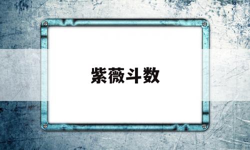 紫薇斗数