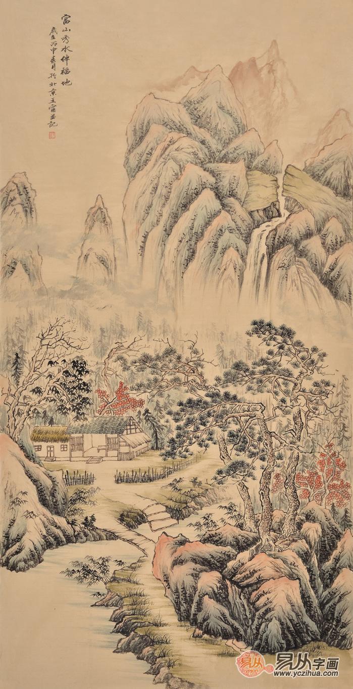 最招财的真实山水画 家中挂字画数量不宜过多-住宅客厅东方挂什么图画好