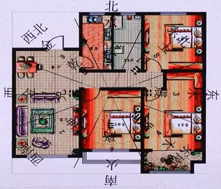 坐南朝北的房子财位在哪？-坐南朝北的房子风水中发财树应该放到什么位置