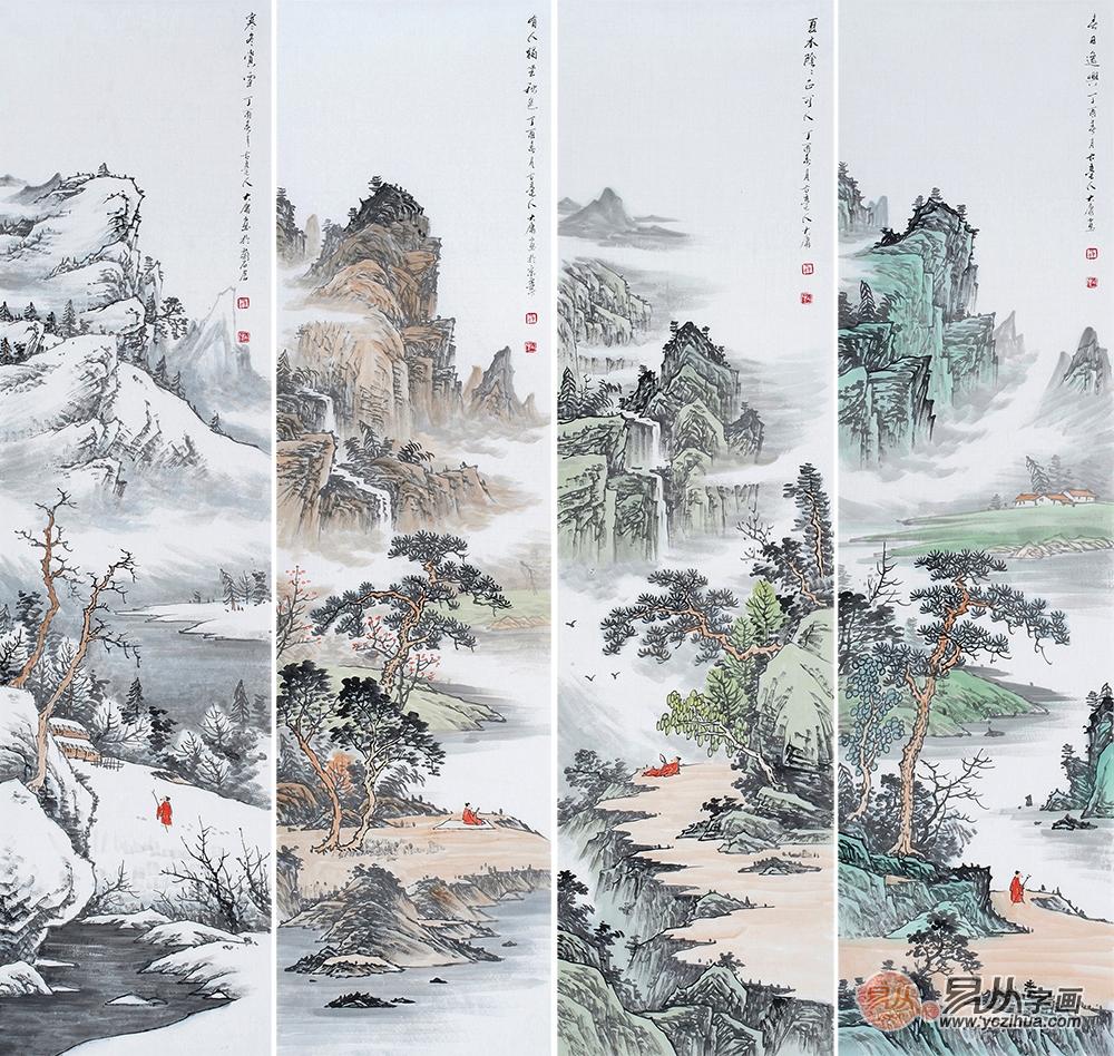 客厅挂山水画有什么讲究和禁忌-家里挂山水画和牡丹画的讲究