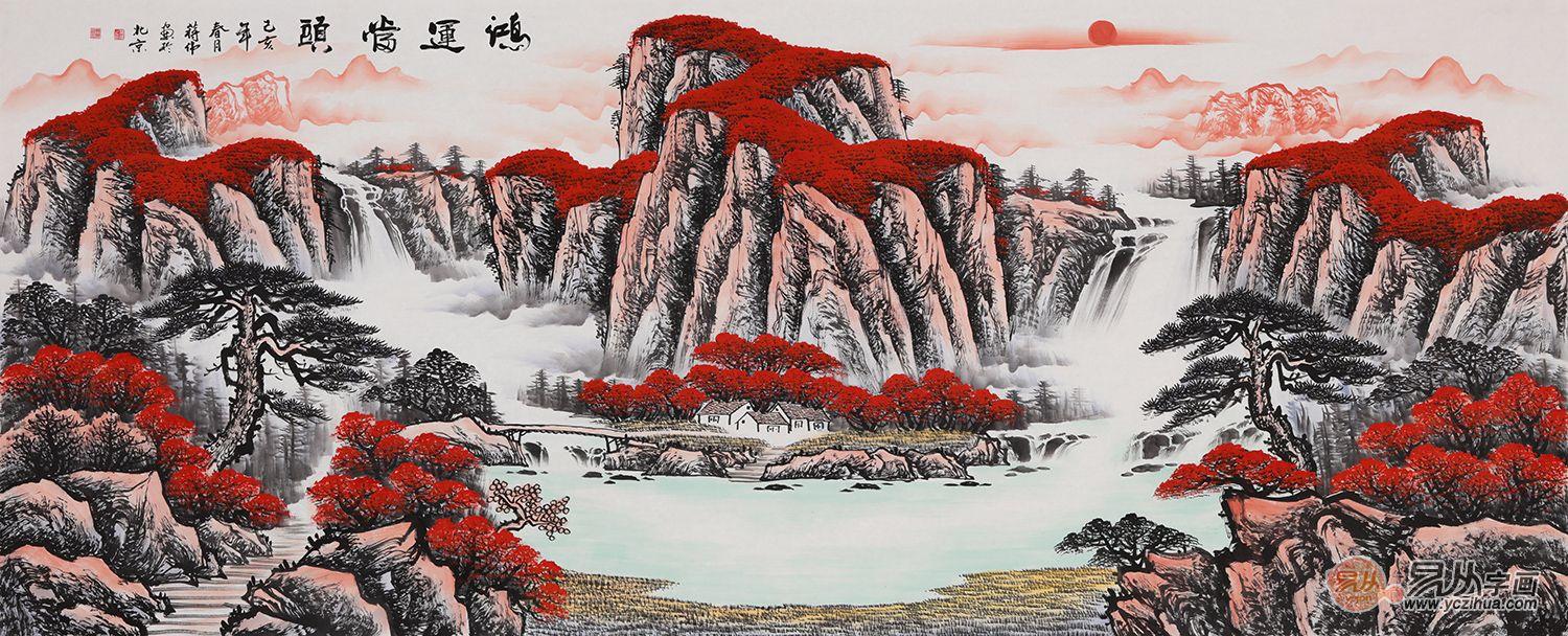鸿运聚财行旺运的客厅风水-客厅沙发背景墙挂什么画好